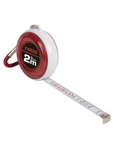FLEXOMETRO LLAVERO CINTA 9/2 MTS.RATIO