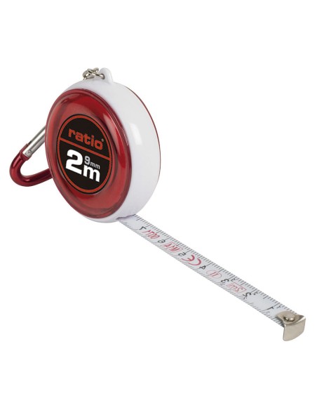 FLEXOMETRO LLAVERO CINTA 9/2 MTS.RATIO