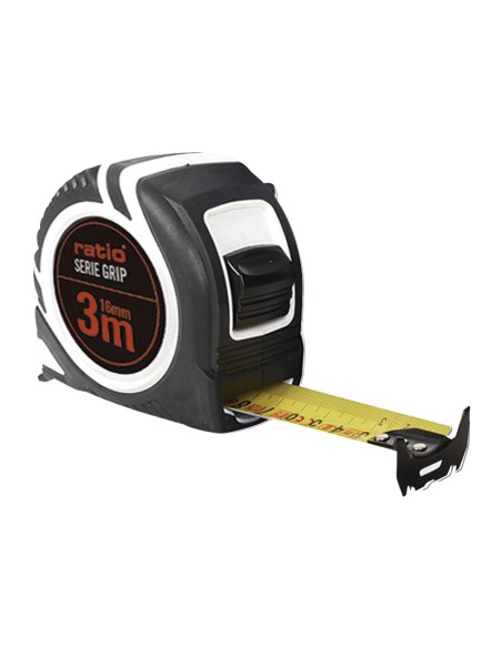 FLEXOMETRO CINTA 16/3 M. GRIP RATIO