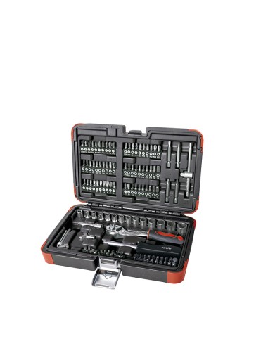 ESTUCHE VASOS Y PUNTAS 130PCS CR-V RATIO
