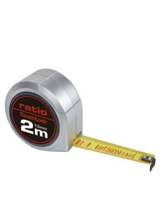 FLEXOMETRO CINTA 13/2MTS.TOUCH LOCK RATI