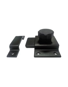 PASADOR CRUZ. LACADO NEGRO.