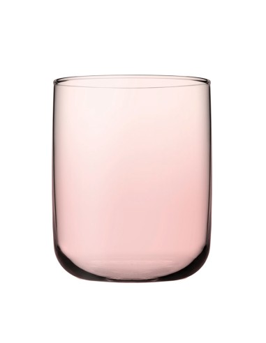 VASO CRISTAL ICONIC 280CC 6 UN. ROSADO