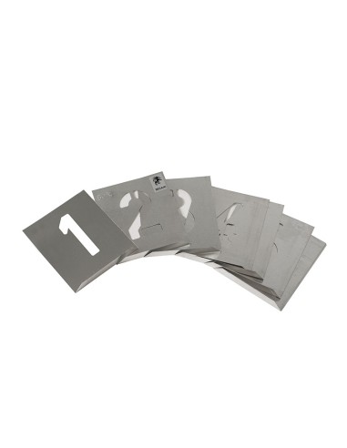 NUMERACION ARIAL ALUMINIO ROTULAR 100MM