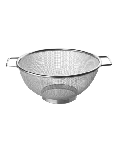 ESCURRIDOR INOX. C/BASE Y ASAS 20 CM. FM