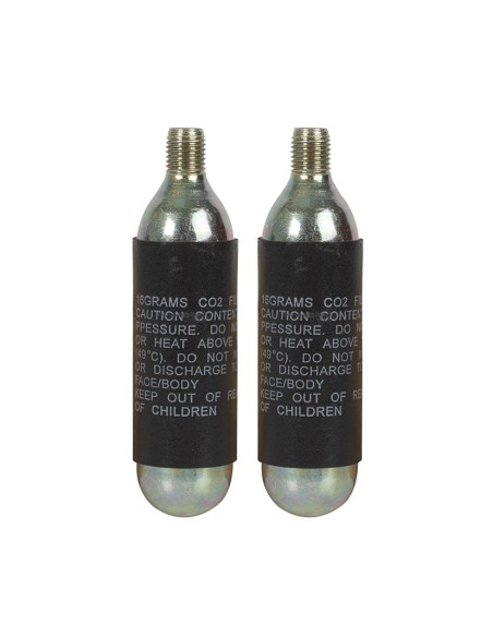 JGO.2 CARTUCHOS CO2 16G C/ROSCA RATIO