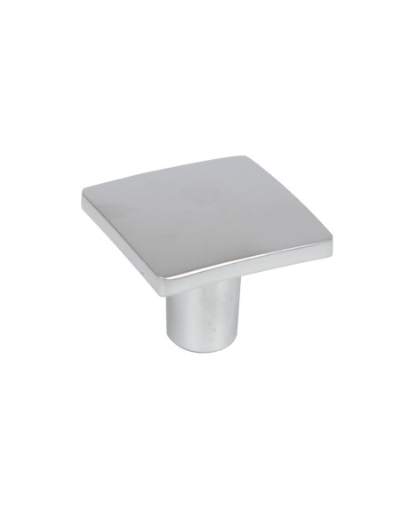 POMO ZAMAK. 32x32 mm. CROMO MATE.