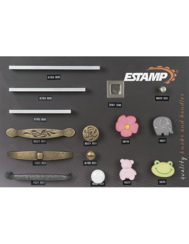 EXPOSITOR TIRADORES/POMOS INFANT.ESTAMP