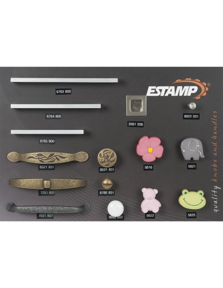 EXPOSITOR TIRADORES/POMOS INFANT.ESTAMP