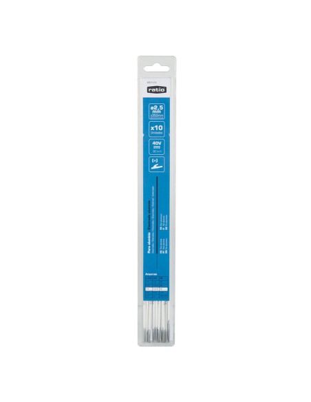 ELECTRODO ALUMINIO 2,5MM. 10 UDAD. RATIO
