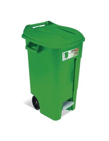 CONTENEDOR C/PEDAL 120 LTS. VERDE TAYG