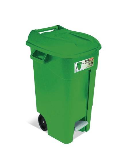 CONTENEDOR C/PEDAL 120 LTS. VERDE TAYG
