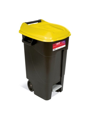CONTENEDOR C/PEDAL 120 LT TAPA AM. TAYG