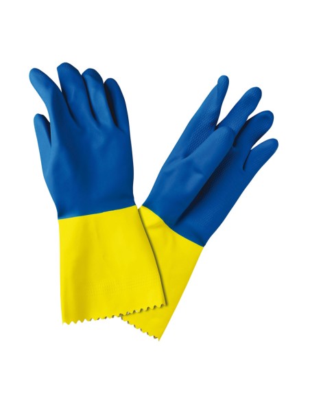 GUANTE LATEX BICOLOR REFORZAD.T7 - 7 1/2