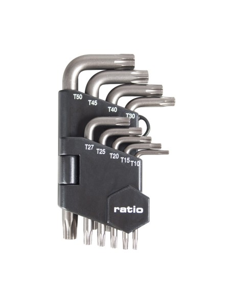 LLAVES TORX SEG.JGO.9(T10-T50)RATIO