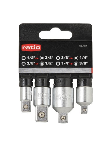 JGO.4 ADAPTADORES 1/4"+3/8"+1/2"
