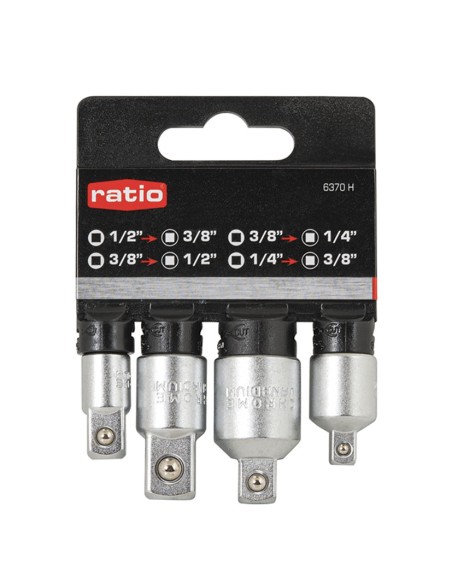 JGO.4 ADAPTADORES 1/4"+3/8"+1/2"