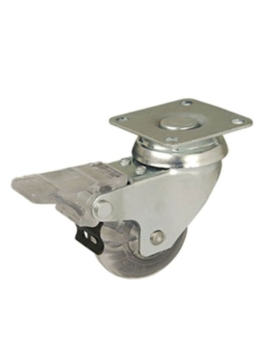 RUEDA POLIURET.TRANSP. 50 PLETINA C/F
