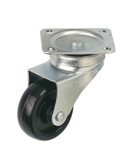 RUEDA POLIP.40 SOP.PLATINA GIRATORIA