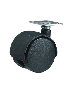 RUEDA NYLON 45 PLATINA GIRATORIA