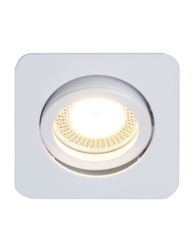 FOCO EMPOTRABLE SIN BOMBILLA 82X82MM BL