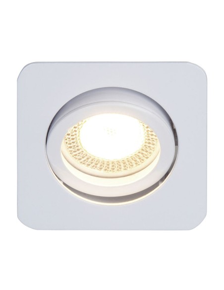 FOCO EMPOTRABLE SIN BOMBILLA 82X82MM BL