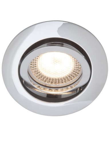 FOCO EMPOTRABLE SIN BOMBILLA Ø 84MM CROM