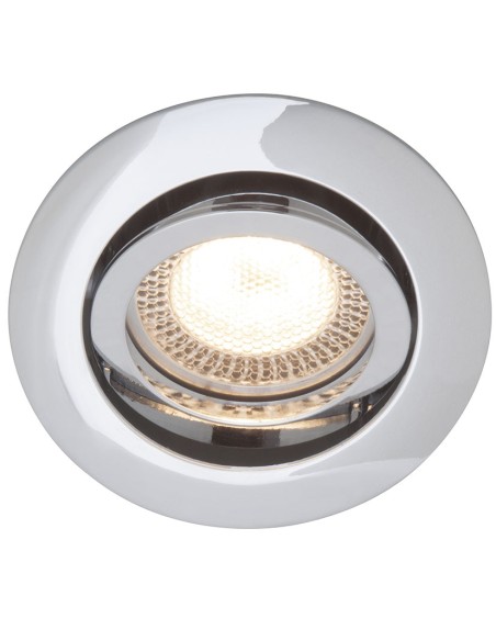 FOCO EMPOTRABLE SIN BOMBILLA Ø 84MM CROM