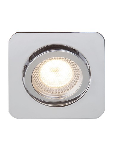 FOCO EMPOTRABLE SIN BOMBILLA 82X82MM CRO