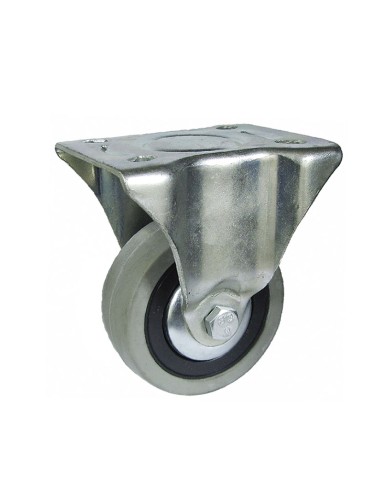 RUEDA GOMA GRIS CAPITOL FIJA.60