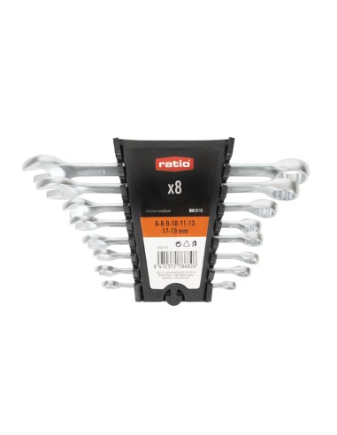 LLAVE COMBINADA ESTRELL.CHR-V JGO.8