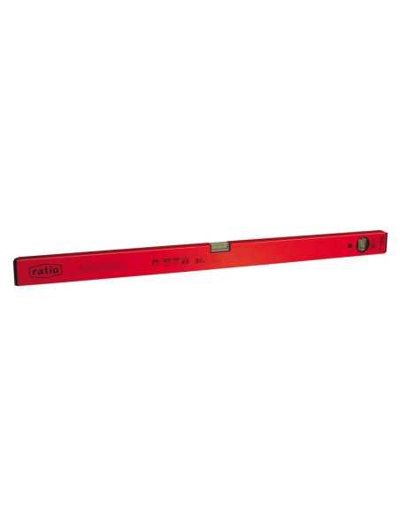 NIVEL ALUMINIO RECT.MAGN 80CM.RATIO