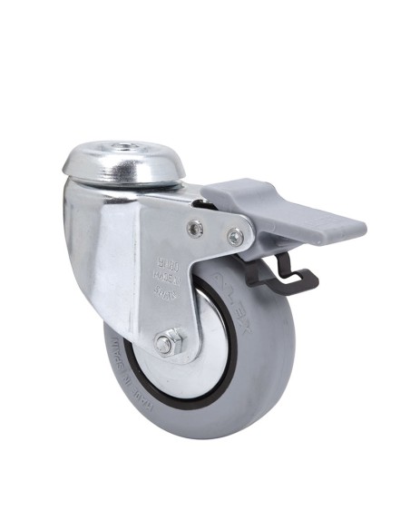 RUEDA GOMA GRIS S.GI.C/FRENO 80 "BH-PGI"