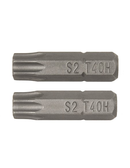 PUNTAS 25MM.TORX SEG.T40 JGO.2 RATI