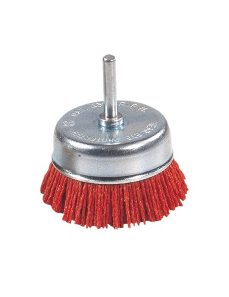 CEPILLO NYLON ROJO COPA 75MM RATIO
