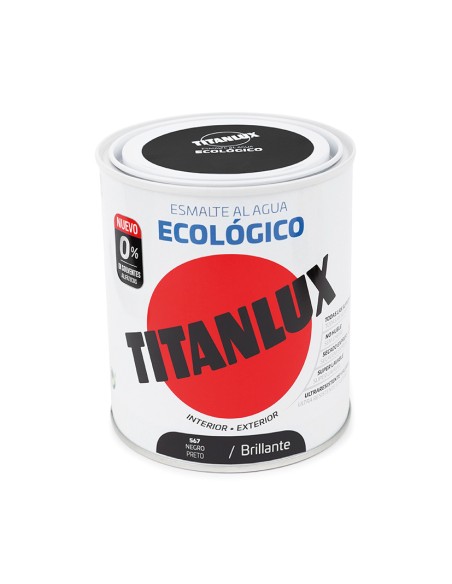 TITANLUX BASE AGUA NEGRO 750ML BRILLANT