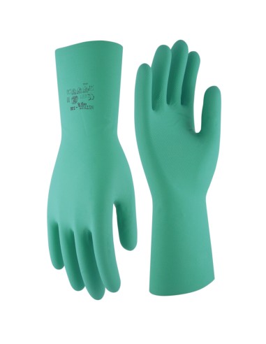 GUANTE  NITRILO INTERIOR FLOCADO TALLA 8