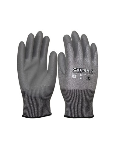 GUANTE ANTICORTE POLIESTER CON PU. T/8