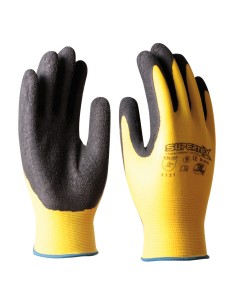 GUANTE NILON CON LATEX NATURAL TALLA 8