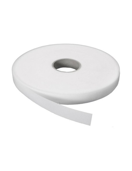 VELCRO MACHO ADHESIVO 20 MM. BCO.25 M.