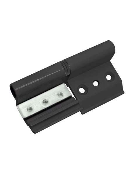 BISAGRA 6813 IZQDA. ALUMINIO NEGRO 2 UN.