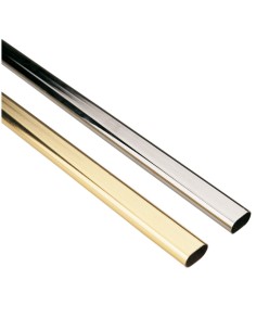 BARRA ARMARIO OVAL 25X15 2MTS CROMO