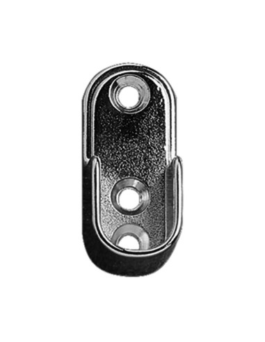 SOPORTE OVAL 25X15 NIQUELADO.