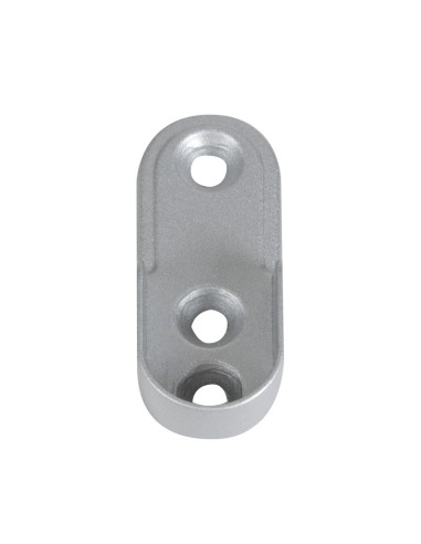 SOPORTE LATERAL OVAL.ADO. ALUM.30x15 mm.