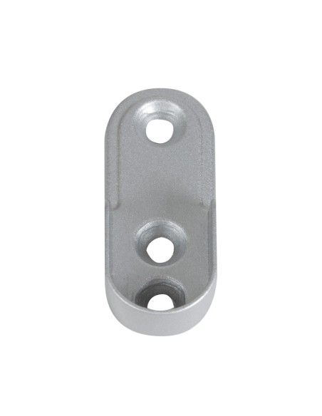 SOPORTE LATERAL OVAL.ADO. ALUM.30x15 mm.