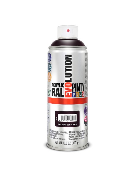 PINTURA SPRAY ACRILICA NEGRO BRILL.400ML