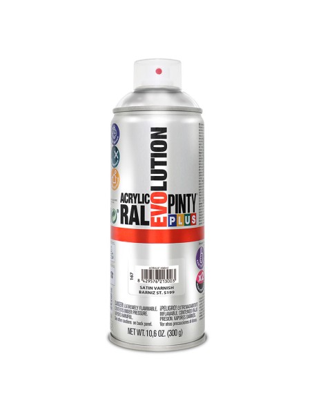 PINTURA SPRAY ACRIL.BARNIZ SATIN.400ML