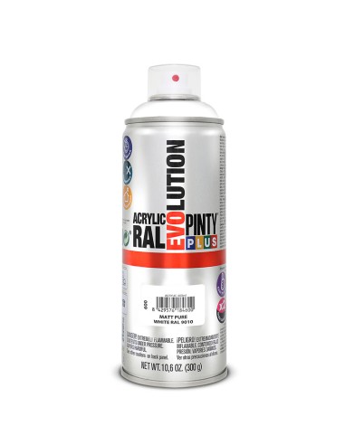 PINTURA SPRAY ACRILICA BLANCO MATE 400ML