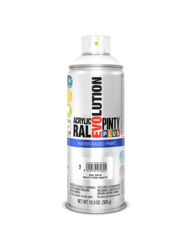 PINTURA SPRAY BAS AGUA BLANCO MATE 400ML