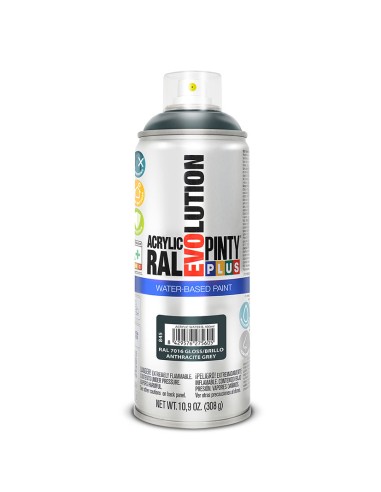 PINTURA SPRAY B. AGUA GRIS ANTRAC. 400ML